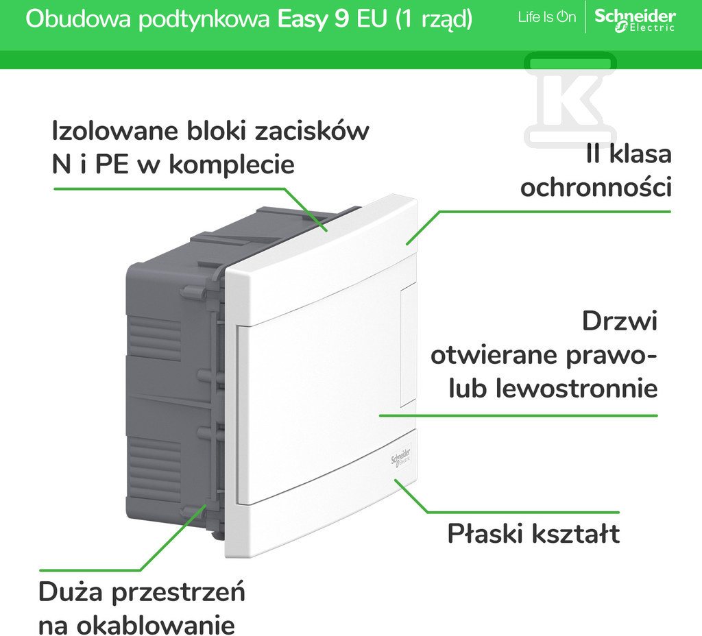 Obudowa podtynkowa, Easy9 EU IP40 - EZ9EUA112